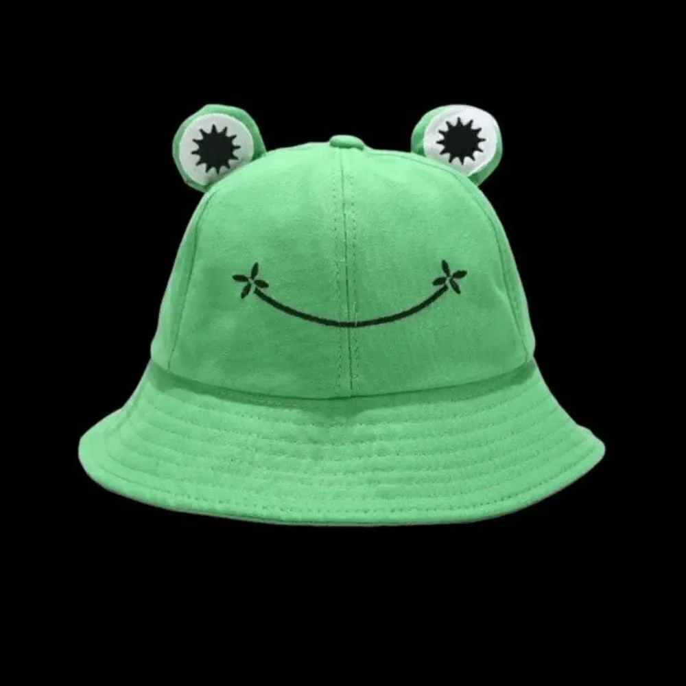 Frog Bucket Sun Wide Brim Fun Hat for Children Girls or Boys